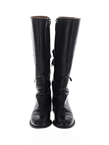 Valentino Garavani Soft Nappa Ascot Ribbon Lace-Up Riding Boots (view 2)