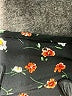 Unbranded 100% Polyester Floral Black Long Sleeve Blouse Size L - photo 7