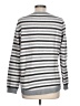 Ann Taylor LOFT Stripes Silver Pullover Sweater Size L - photo 2