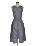 Monteau Stripes Gray Casual Dress Size S - photo 1