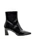 DKNY Animal Print Black Ankle Boots Size 8 1/2 - photo 1