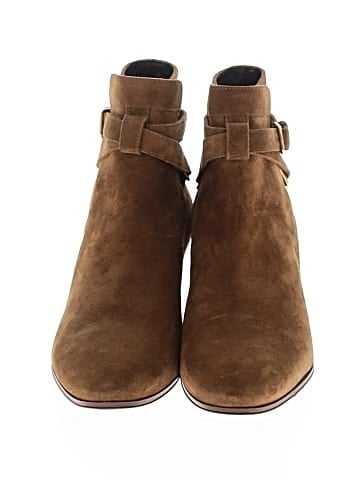 Saint Laurent Suede Blake Jodhpur Ankle Boots (view 2)