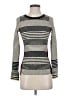 Moth Stripes Silver Pullover Sweater Size XXS - photo 1