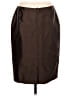 Escada 100% Silk Solid Brown Silk Skirt Size EU 40 / US 10 - photo 2