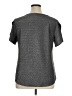 Ann Taylor Metallic Gray Short Sleeve Top Size XL - photo 2
