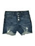 Justice Blue Denim Shorts Size 12 - photo 1