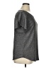 Ann Taylor Metallic Gray Short Sleeve Top Size XL - photo 4