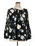 Roz & Ali 100% Polyester Black 3/4 Sleeve Blouse Size XL - photo 1