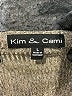 Kim & Cami Metallic Silver Short Sleeve Top Size L - photo 7