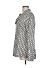 Tory Burch 100% Cotton Silver Long Sleeve Blouse Size 10 - photo 5
