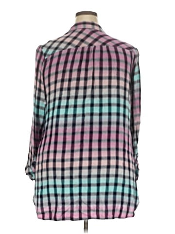 Cato 3/4 Sleeve Button-Down Shirt (view 2)