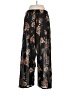 Eden & Olivia Floral Black Casual Pants Size M - photo 2