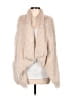 Jolt 100% Polyester Ivory Faux Fur Jacket Size M - photo 1