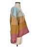 Johnny Was Color Block Multi Color Orange Pullover Sweater Size S - photo 4