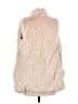 Jolt 100% Polyester Ivory Faux Fur Jacket Size M - photo 2