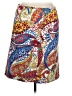 Talbots Paisley Red Casual Skirt Size 14 - photo 1