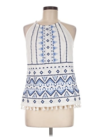Skies Are Blue Sleeveless Blouse (view 1)