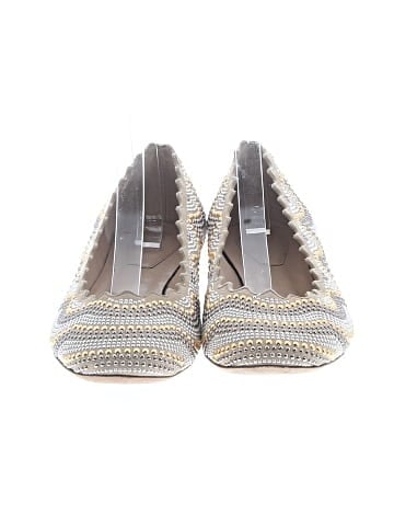 Chloé Suede Studded Scalloped Lauren Ballet Flats (view 2)