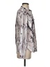 Calvin Klein 100% Polyester Animal Print Pink Silver Long Sleeve Blouse Size S - photo 4