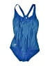 Speedo Chevron-herringbone Blue One Piece Swimsuit Size 12 - photo 1