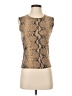 Neiman Marcus Tan Sleeveless Top Size S - photo 1