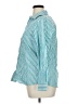 Foxcroft 100% Cotton Stripes Teal Long Sleeve Button-Down Shirt Size XL - photo 5