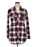 Passport 100% Polyester Plaid Red Long Sleeve Blouse Size XL - photo 1