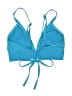 Xhilaration Solid Blue Swimsuit Top Size S - photo 2