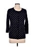 Talbots Polka Dots Black Pullover Sweater Size L - photo 1