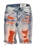 Evolution in Design Orange Denim Shorts Size 10 - photo 1