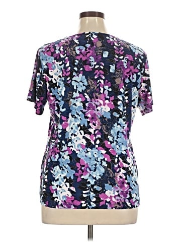 JM Collection Short Sleeve Blouse (view 2)