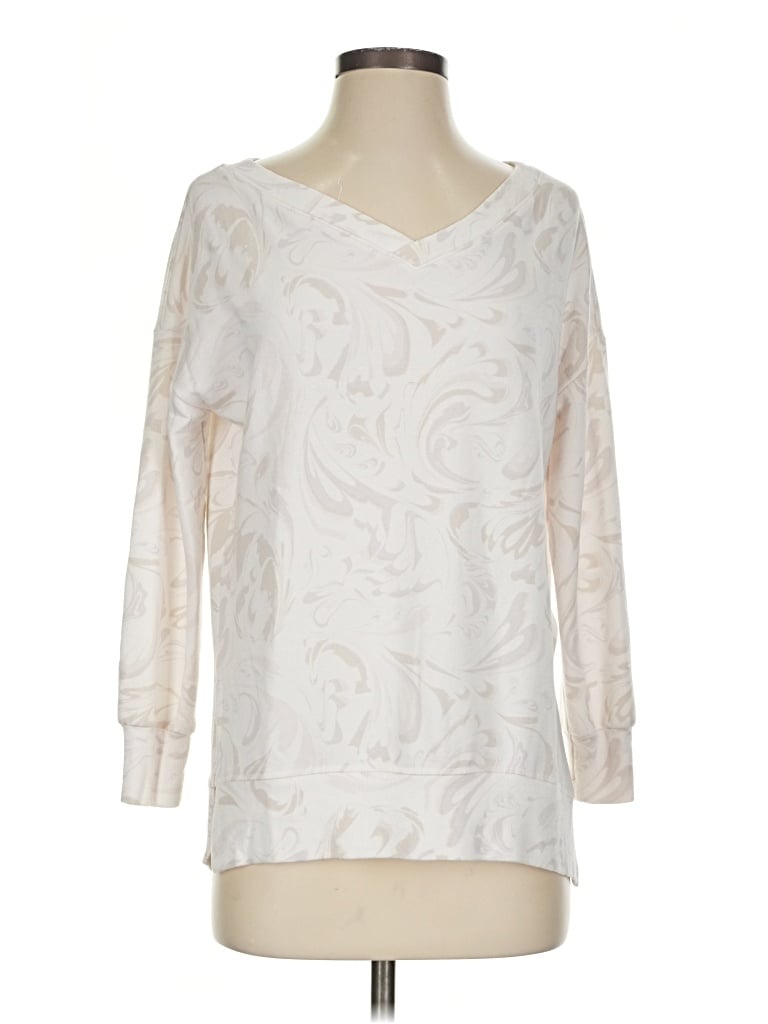 Pre-owned Athleta Pullover Sweater In Ivory