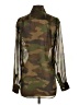 Banana Republic 100% Polyester Camo Green Long Sleeve Blouse Size XS - photo 2