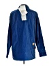 Quacker Factory 100% Cotton Blue Long Sleeve Blouse Size L - photo 2