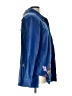Quacker Factory 100% Cotton Blue Long Sleeve Blouse Size L - photo 4