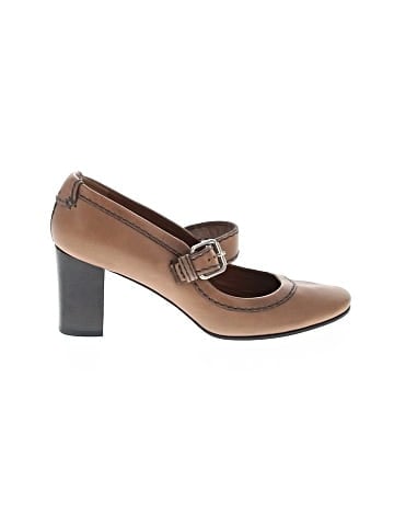 Chloé Leather Mary Jane Block Heels (view 1)
