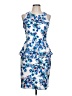 Charlotte Russe Print Blue Cocktail Dress Size L - photo 1