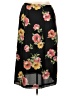 Emma James 100% Polyester Floral Black Casual Skirt Size 18W - photo 1