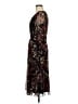 Connected Apparel Paisley Black Cocktail Dress Size 6 - photo 5