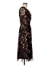 Connected Apparel Paisley Black Cocktail Dress Size 6 - photo 4