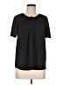 Simply Vera Vera Wang 100% Polyester Black Short Sleeve Blouse Size M - photo 1