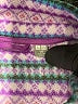 Uniqlo 100% Leather Print Purple Jacket Size 120 cm / US 6X - photo 3
