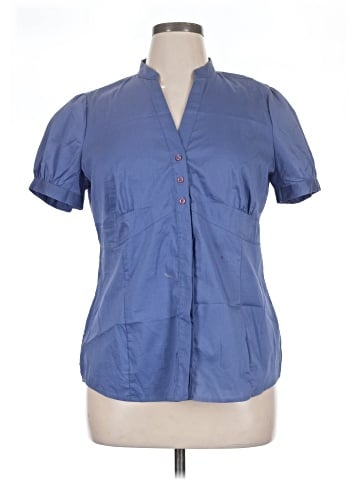 a.n.a. A New Approach Short Sleeve Blouse (view 1)