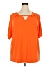 Worthington Orange Short Sleeve Top Size 2X - photo 1