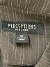 Perceptions Stripes Gray Blazer Size 10 - photo 6