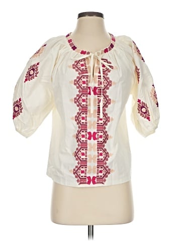 Solitaire 3/4 Sleeve Blouse (view 1)