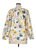 Chico's 100% Cotton Yellow 3/4 Sleeve Blouse Size XL (3) - photo 2