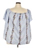Lane Bryant Blue 3/4 Sleeve Blouse Size 22 - 24 Plus - photo 1