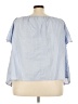 Lane Bryant Blue 3/4 Sleeve Blouse Size 22 - 24 Plus - photo 2