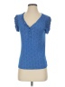J. Peterman Blue Short Sleeve Top Size 4 - photo 1